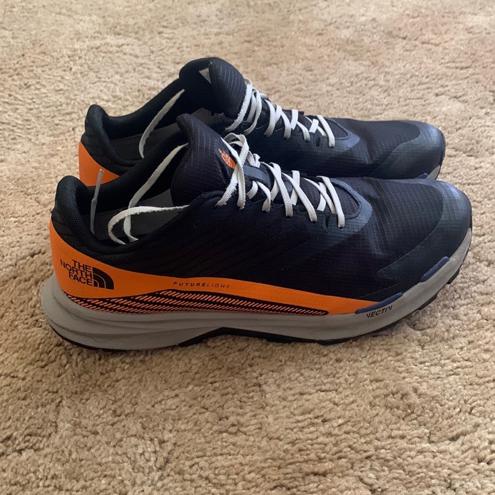 The North Face Black and Orange Sneakers